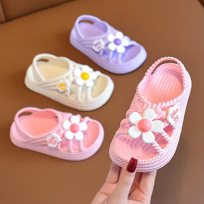 New Children's Slippers Summer Girls and Boys Bathroom Home Anti Slip Beach Shoes Soft Soled Baby Sandals