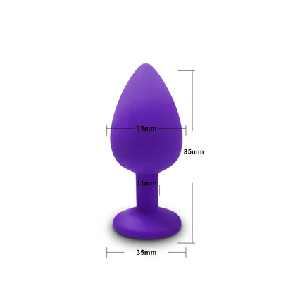 S/M/L Soft Silicone Anal Plug Mini Erotic Butt Plug Sex Toy for Anal Toy Beginner Men Women Gay Couples Prostate Stimulator
