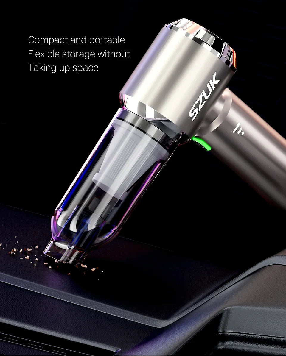 SZUK 18000PA Portable Vacuum Cleaner for Car  Dust Blower Cordless Handheld Car Vacuum Cleraner Powerful Mini Vacuum Cleaner