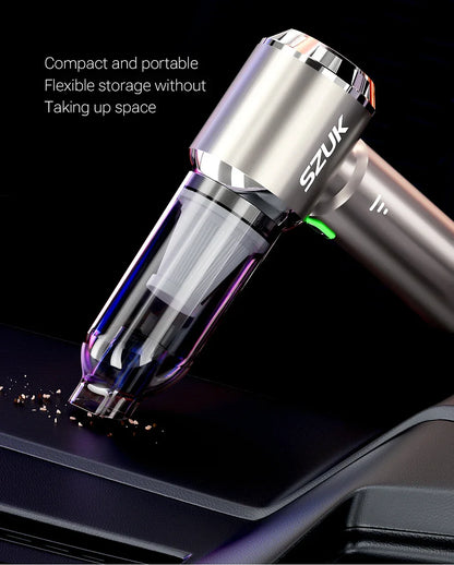 SZUK 18000PA Portable Vacuum Cleaner for Car  Dust Blower Cordless Handheld Car Vacuum Cleraner Powerful Mini Vacuum Cleaner