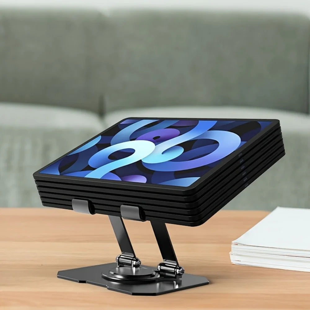 360° Rotatable Tablet Stand Adjustable Foldable Desktop Stand Holder Compatible For 4.7-12 Inch Ipad Pro/Air/Min Laptop Tablet