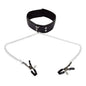 Leather Slave Choker Collar Necklace BDSM Bondage Cosplay Fetish Flirting Erotic Accessory Toy For Adult Couple Intimate Game