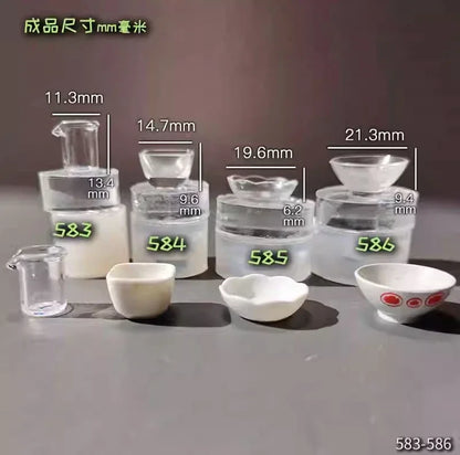 Miniature Food Play Mini Vintage Plate Fruit Plate Dinner Plate Doll House Mini Baking Baking Pan Organizer Jar Silicone Mold