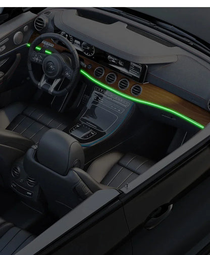 Car RGB Ambient LED Light Strip 1/2/3/4/5M APP Control USB Fiber Optic Atmosphere Lamp Neon Interior Console Decoration Lights