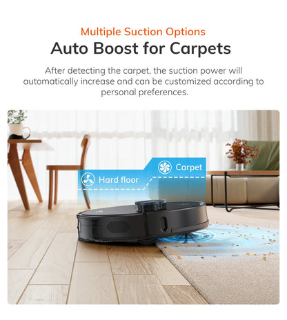 ILIFE T20s Ultra Robot Vacuum Cleaner with Self-Emptying Station, 10000Pa Suction, 4600mAh Battery, 300 Min Max Runtime