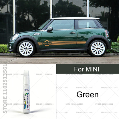 Car Paint Repair Pen Touch Up Scratch Remover DIY Auto Accessories For 2001-2025 MINI Black White lsland Blue Gold Green Grey