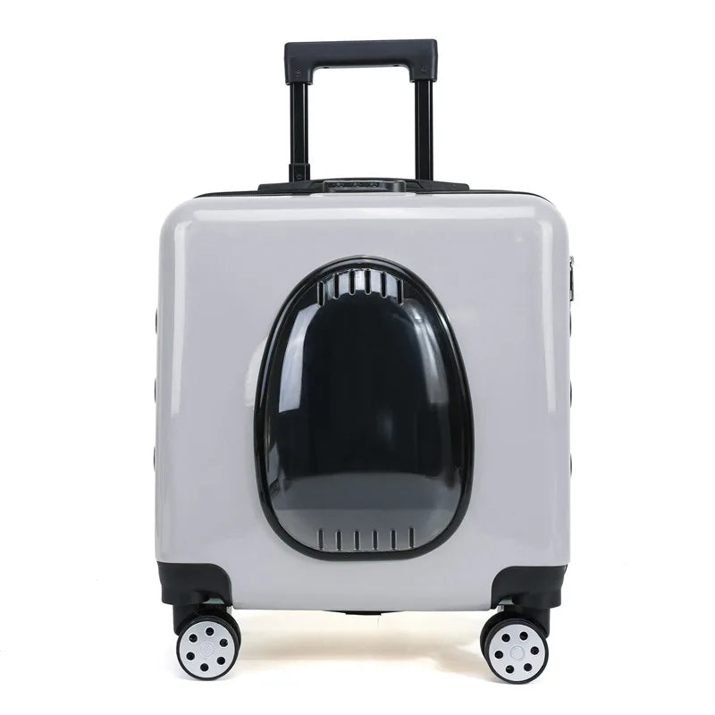 2026 New Multi Functional Small Pet Breathable Box, Cat Suitcase, Comfortable Outdoor Pet Suitcase, Travel Suitcase