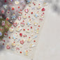 Juicy Red Jelly Tomato Nail Art Sticker Cute Bowknot Glitter Star Kawaii 5D Fruit Self Adhesive Nail Art Decals for Summer DIY