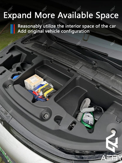 Car Front trunk storage box For Xpeng G6 2023-2026 Large-Capacity Motivation cabin Storage Box Modification Auto Accessories