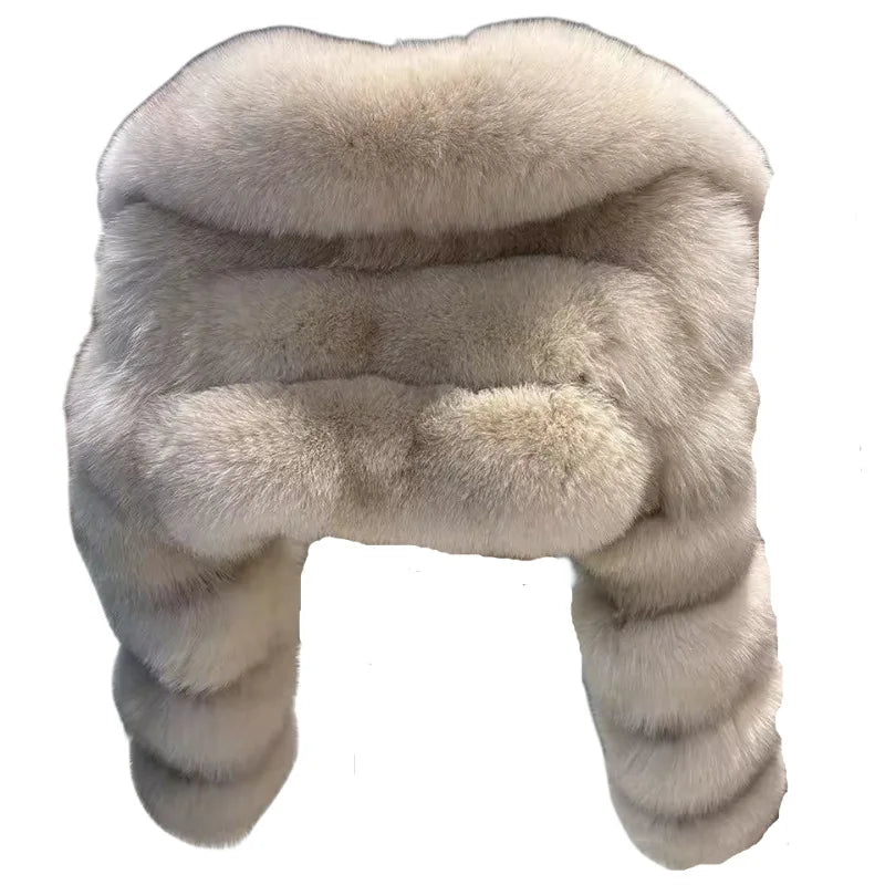 Short Coat Women Faux Fur Fox Coats Jackets Turn Down Collar Coat Thick Y2k Streetwear Jacket Work Outerwear Autumn Winter 2025