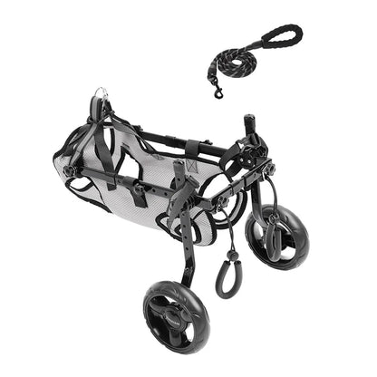 Dog Wheelchair Cart Lightweight Doggy Wheelchair Breathable Mesh Fabric Easy Assembly for Medium To Small Breeds for Back Legs