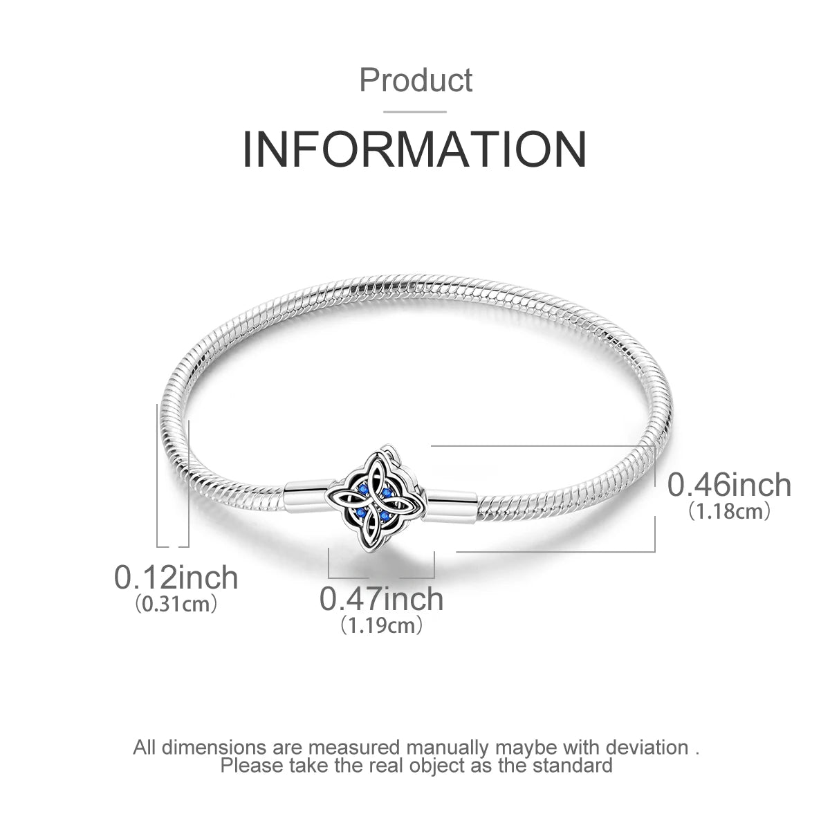 New Charm Bracelet 925 Silver Heart Shape Holy Mother Snake Chain Clasp Bracelet Fit Original Bead DIY Fashion Jewelry