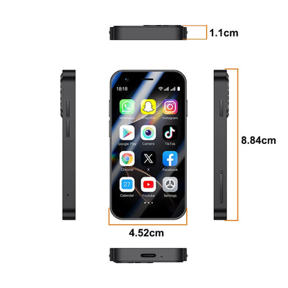 SOYES A17 Mini Android8.1 Smart Phone 3.0 Inches 2GB RAM 16GB ROM Dual SIM Standby Play Store 3G Little Phone