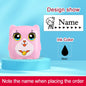 Kids Personalized Stamp - Custom Embossed Seal for School Projects, Travel-Friendly Gift Set with Storage Case & Unique Designs