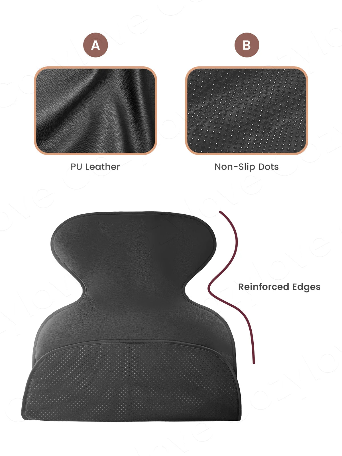 1/2 PCS PU Leather Car Seat Protector Waterproof Non-slip Child Car Seat Mat for Baby Safety Seats