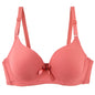 2025 New Sexy Bow Sweat Absorption Bras Solid Smooth 34/75 36/80 38/85 40/90 42/95 44/100 ABC Cup Underwear Pus Up Lingerie