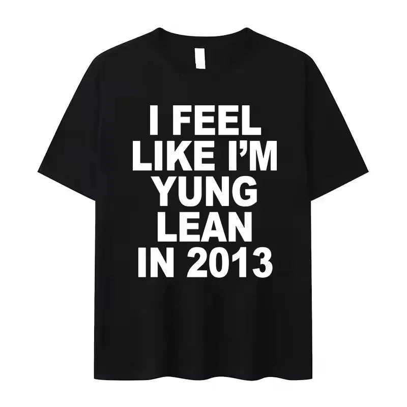 Yung Lean Unknown Death 2002 Album Tour T Shirt Man Fashion Casual Short Sleeve T-shirts Unisex High Quality Cotton Tshirt