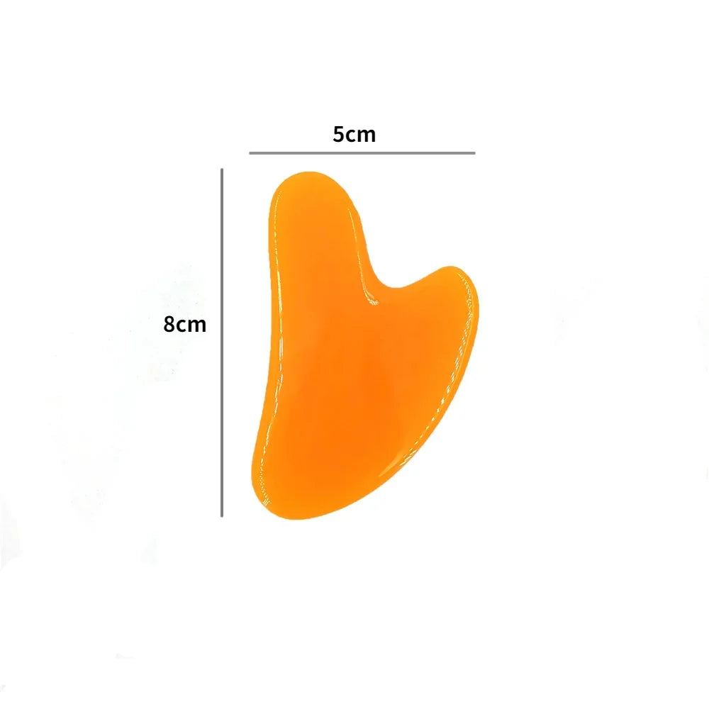 1Pcs Beeswax Guasha Scraping Massage Scraper Face Massager Acupuncture Gua Sha Board Acupoint Face Eye Care SPA Massage Tool