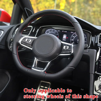 Carbon Fiber Steering Wheel Leather For Volkswagen Golf 7 7.5 GTI GTD GTE R 2013-2020 Polo GTI Tiguan Passat DSG