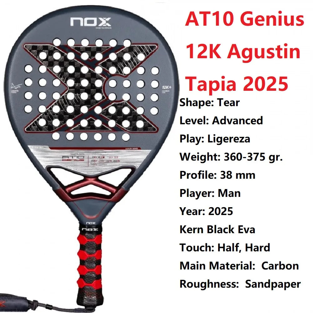 Nox 3D Carbon Fiber Power Racket, Stereo Structure Rebuild Tennis Hit Experience, Immersive Advanced Court, Tech Enabled 2023-26