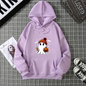Women's Fashion Tops Casual O-neck Halloween Print Long Sleeve Loose Pullover Shirts, Creative Halloween Theme Printed Hoodie