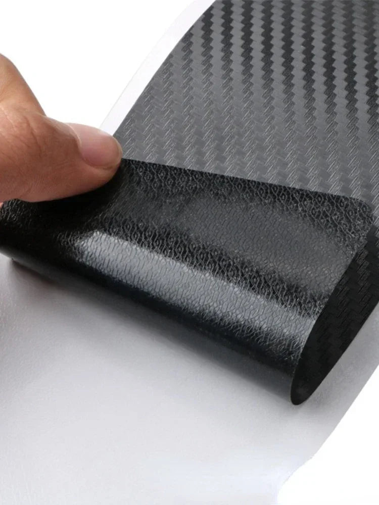 Car Rear Bumper 90/104cm Sticker Carbon Fiber Protective Pad Anti-Scratch Cover Car Edge Board Scuffproof Decal Strip NEW
