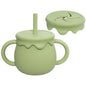 Baby Feeding Food Storage Box Snack Cup Portable Drinking Cup Infant Dual Purpose Sippy Cup Cover Band Newborn Accessories