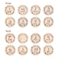 2Pcs Baby Wooden Balloon Milestone Cards Photography Accessories Baby Photography Shooting Props For Newborn Birthing Gifts