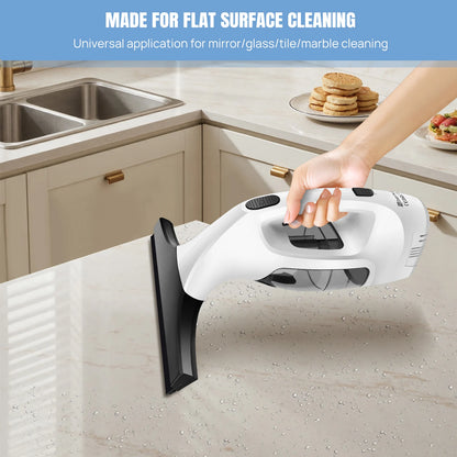 Cordless Window Vac Cleaner & Spray Bottle for Windows, Tiles, Mirrors & Shower Streak-Free Cleaning