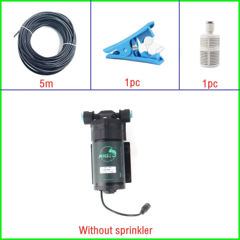Reptile Rainforest Misting Spray System Greenhouse Humidification Cooling Nebulizer Irrigation Tools Terrarium Spraying Device