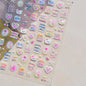 Colorful Water Bubble 5D Nail Art Stickers Goldfish Koi carp Dreamy Polarized Dreamlike Self Adhesive Delicate Manicure Decals