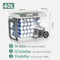 Alpicool DD40 40L Car Refrigerator 12V Compressor Fridge Freezer Dual Zone Independent Control Portable Cooler for Camping BBQ