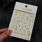 Winter Christmas Atmosphere Nail Stickers Snowman Snowflake Wapiti Self-adhesive High Quality Cute Nail Stickers Nail Art Deco