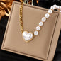 XIYANIKE 316L Stainless Steel Necklace for Women Gold Color New Trends Exquisite Chic Charming Birthday Fashion Jewelry Collier
