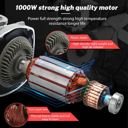 1000W 125mm Electric Angle Grinder Machine 6 Speeds Electric baking Machine DIY Woodworking Polishing Power Tool 220V