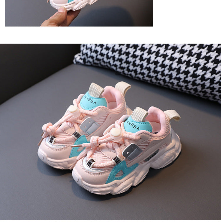 Size 21-36 Baby Toddler Shoes For Boys Girls Breathable Mesh Little Kids Casual Sneakers Non-slip Children Sport Shoes tenis