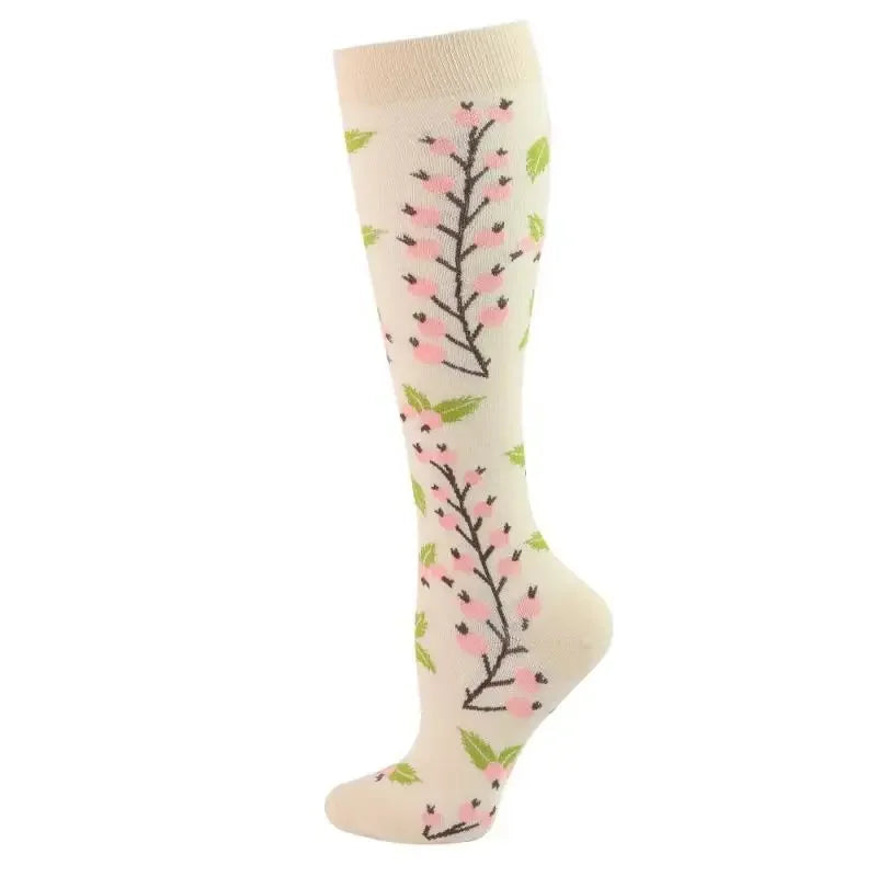 New Men Women Compression Socks for Leggings Running Marathon Pressure Soccer Adult Socks Network Red Pressure Nurse Men Socks