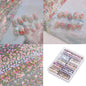 New Flower Nail Foils for Transfer Paper Stickers Floral Adhesive Fruit Nails Wraps Fish DIY Water Marble Nail Art Decorations
