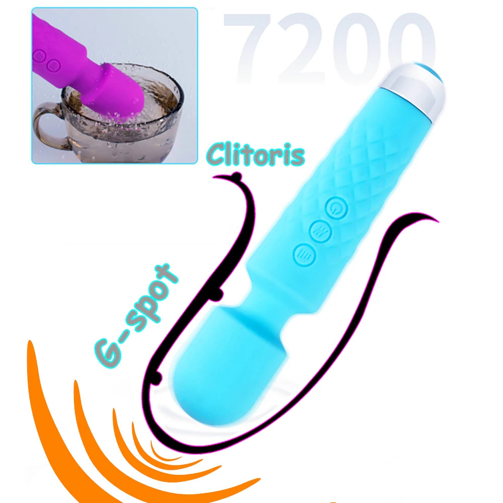 20 Speed Powerful AV Vibrator Magic Wand Clitoris Stimulator Sex Toys for Women G spot Massager Adult Female Sex Erotic Products