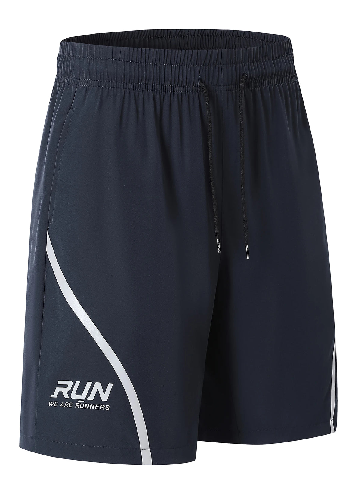 Muscle Fitness Casual Running Five-point Pants Men Reflective Stripe Basketball Training Quick-drying Breathable Training Shorts