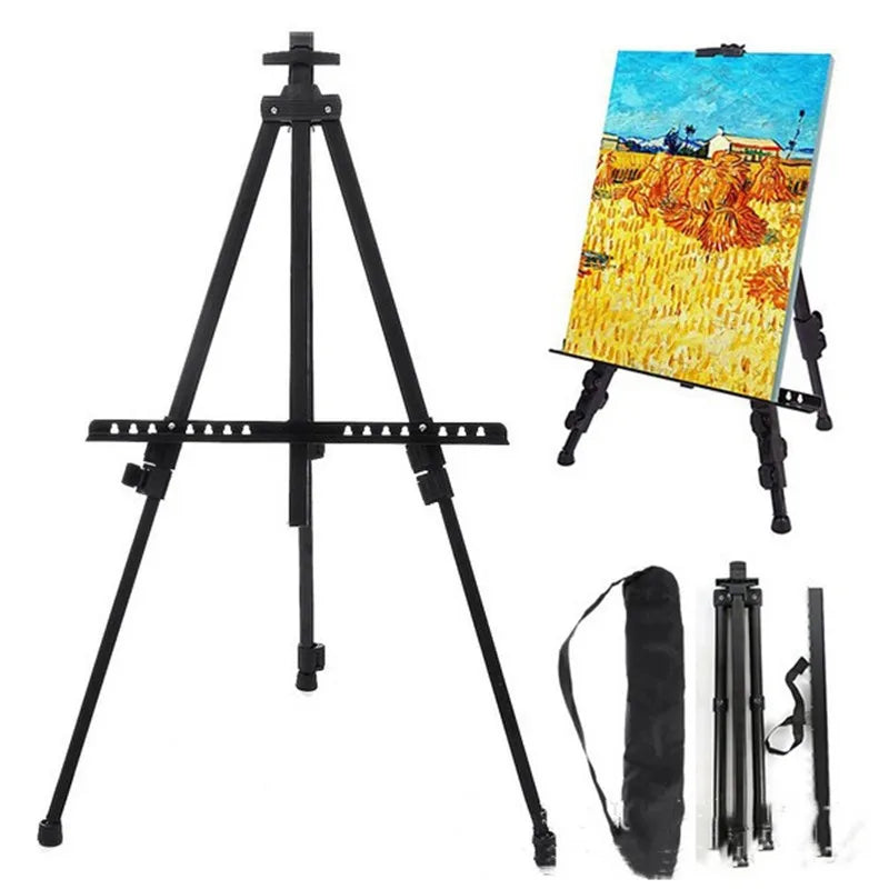 Portable Adjustable Metal Sketch Easel Sketch Drawing folding aluminum easel For Artist Art Supplies Stand With Bag Outdoor