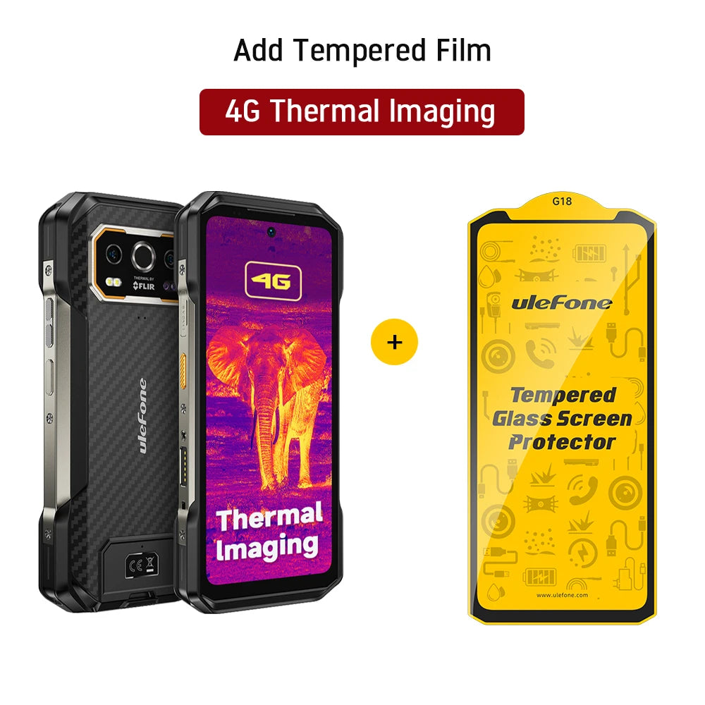 Ulefone Armor 27T 4G 10600mAh Rugged Phone Android 15 Smartphone 24GB +256GB  6.78"FHD+ 120Hz 64MP Night Vision Camera NFC