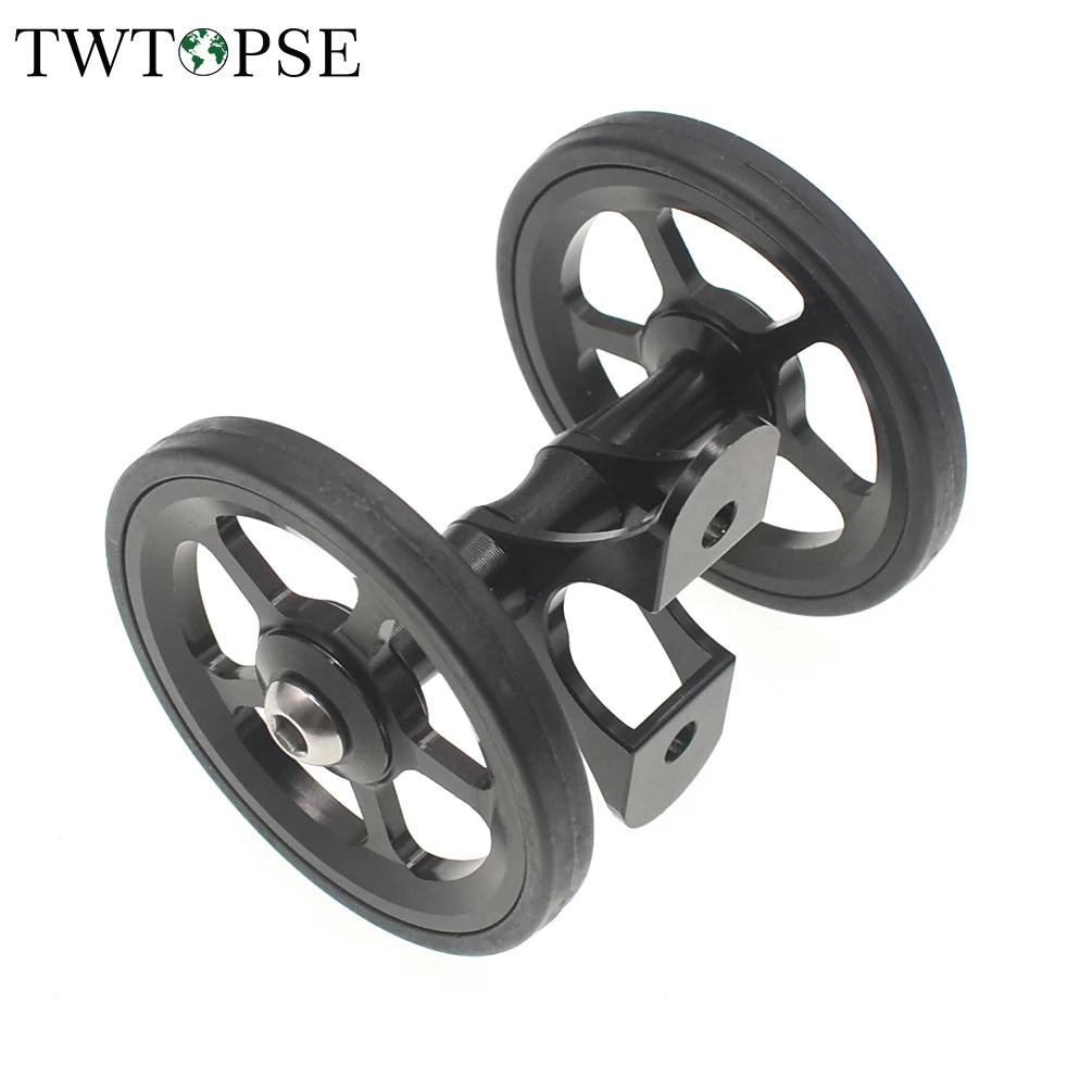 TWTOPSE dviračio lengvoji padanga sparnų ratukas, skirtas Brompton sulankstomam dviračiui, purvasaugio ratas, dvigubas AL7075 CNC A C linija 77g 60mm
