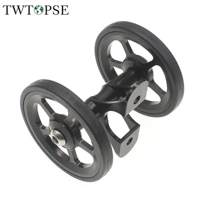 TWTOPSE dviračio lengvoji padanga sparnų ratukas, skirtas Brompton sulankstomam dviračiui, purvasaugio ratas, dvigubas AL7075 CNC A C linija 77g 60mm
