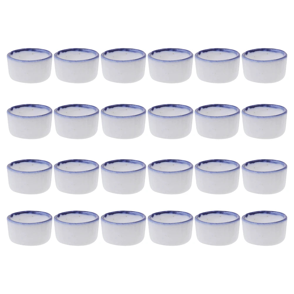 24 Pcs Reptile Water Dish Terrarium Bowl Mini Food Crawler Feeding Sink Lizard Pet Water Bowl Drinking Container Pet Drink Bowls