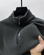 Men's Knitwear Solid Color Chunky Half Zipper Thickening Sweater Warm Sweater Fashion Luxury Men's Clothing Turtleneck Sweater
