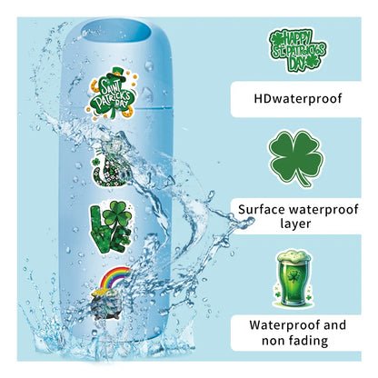 50/100PCS St. Patrick's Day Graffiti Stickers Decorative Water Cups Car Stationery Reward Stickers