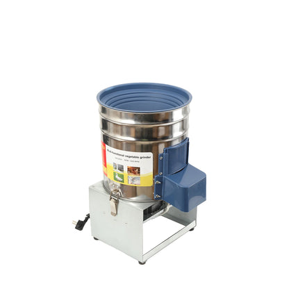 30L Stainless Steel Electric Feed Grinder 550W Vegetable Fruit Shredder 400kg/h for Chickens Ducks Livestock, Side Open Drum 220V Feed Chopper with Copper Motor