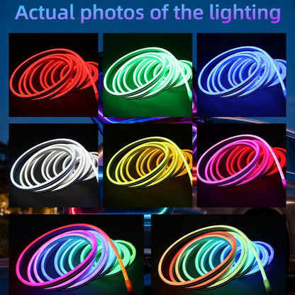 New car universal trunk and trunk lights with colorful lighting APP control LED ambient light RGB decorative light