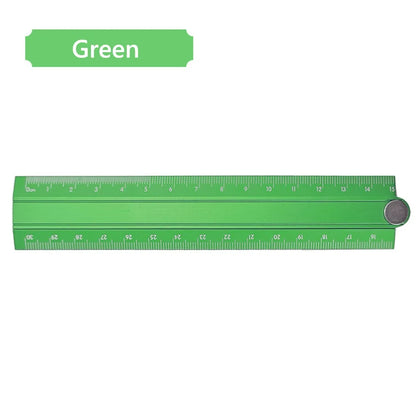 High Quality 30cm Folding Ruler Drawing Measuirng Tool Aluminum Alloy Straight Ruler Multifunctional Metal Ruler Students